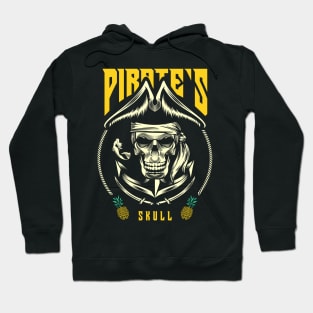 pirate skull illustration Hoodie